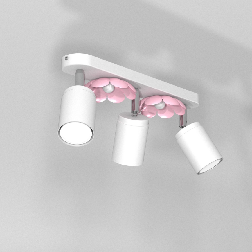 Spotlight BLOMMA 3xGU10/8W/230V vit