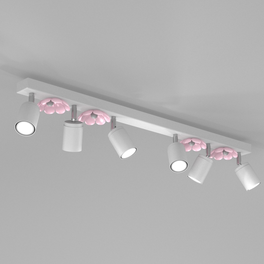 Spotlight BLOMMA 6xGU10/8W/230V vit