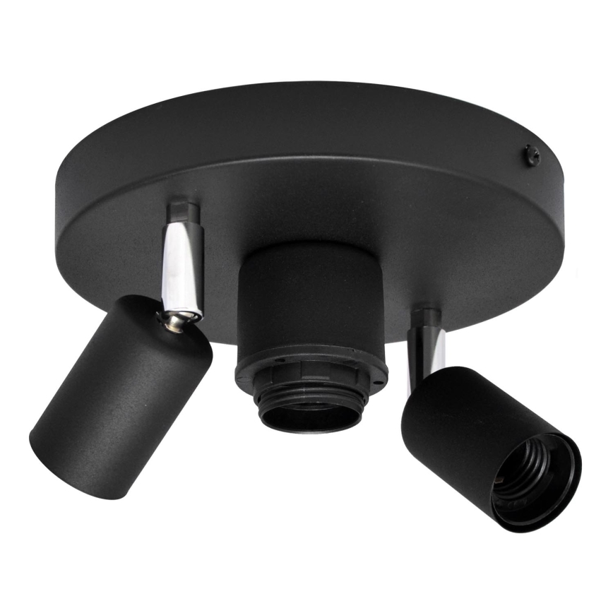 Spotlight CENTRO 3xE27/15W/230V svart