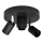Spotlight CENTRO 3xE27/15W/230V svart