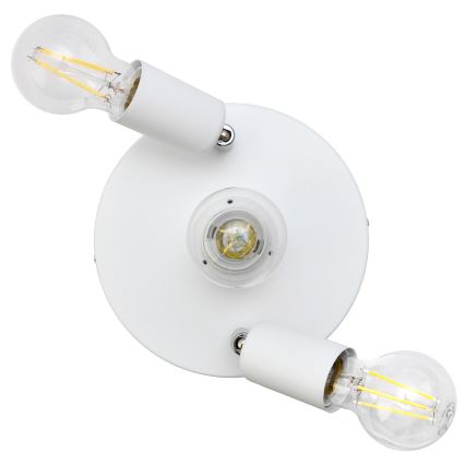 Spotlight CENTRO 3xE27/15W/230V vit