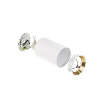 Spotlight CHLOE 1xGU10/35W/230V rund vit/guld