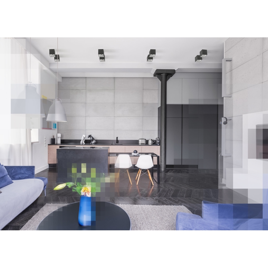 Spotlight CHLOE 1xGU10/50W/230V vinklat svart