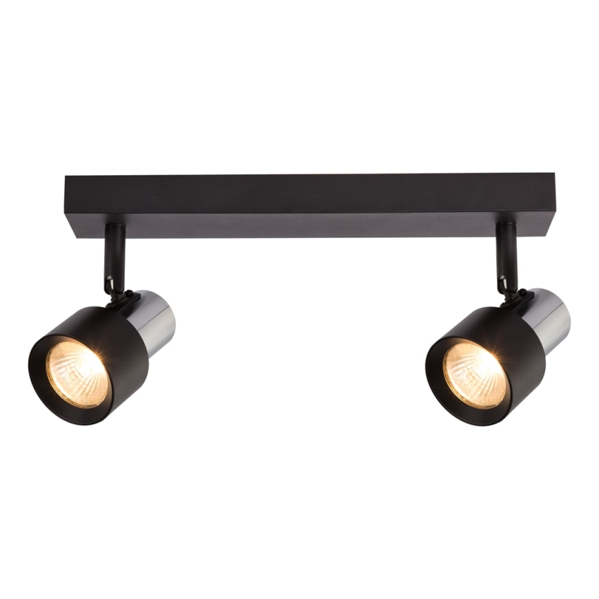 Spotlight CINO 2xGU10/8W/230V svart