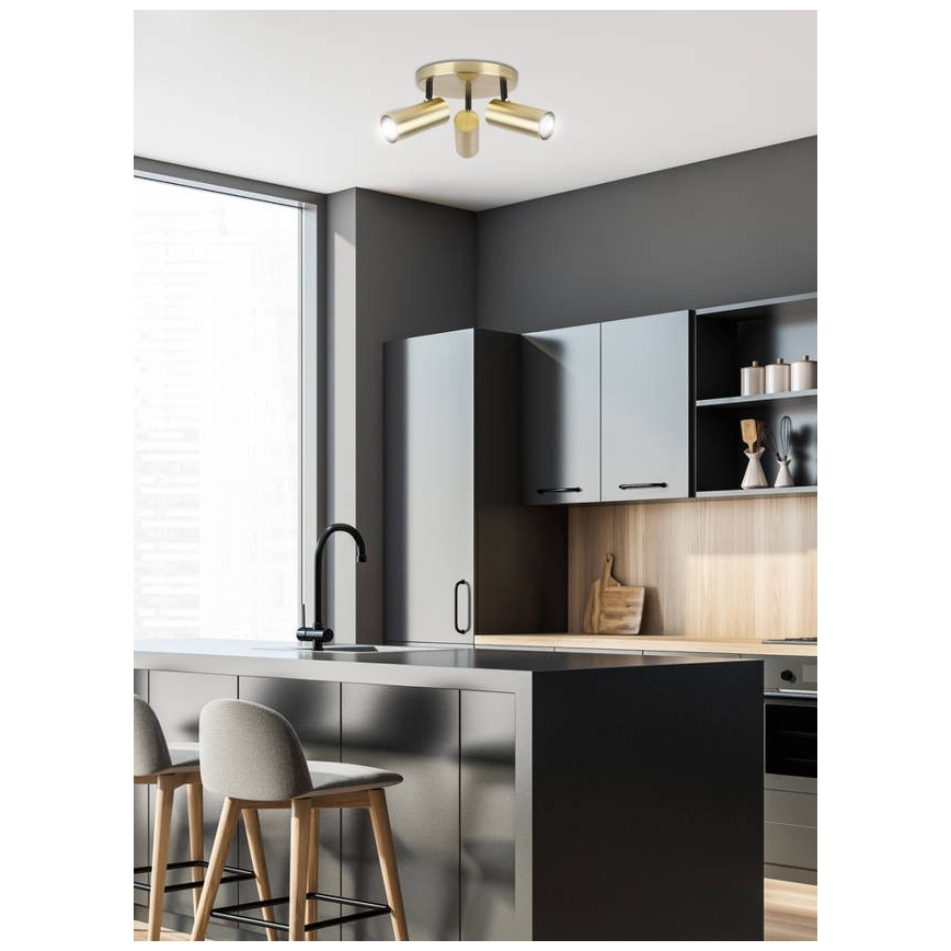 Spotlight COLLY 3xGU10/15W/230V guld