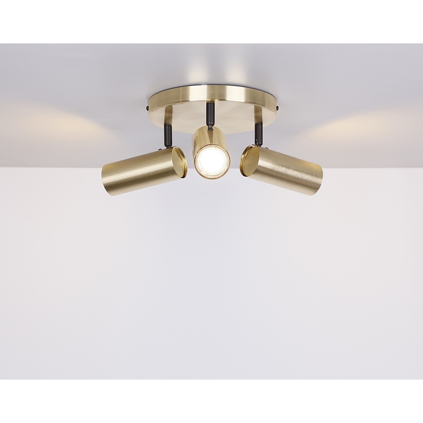 Spotlight COLLY 3xGU10/15W/230V guld