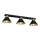 Spotlight DEMET 3xE27/60W/230V svart/guld