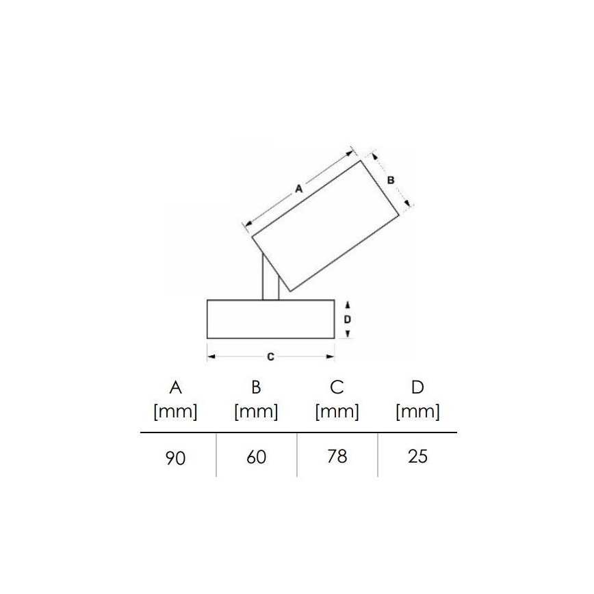 Spotlight DEZ 1xGU10/30W/230V vit