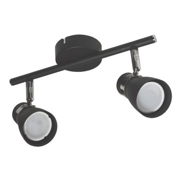 Spotlight DEZ 2xGU10/30W/230V svart