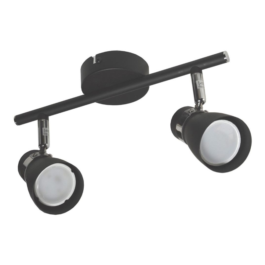 Spotlight DEZ 2xGU10/30W/230V svart