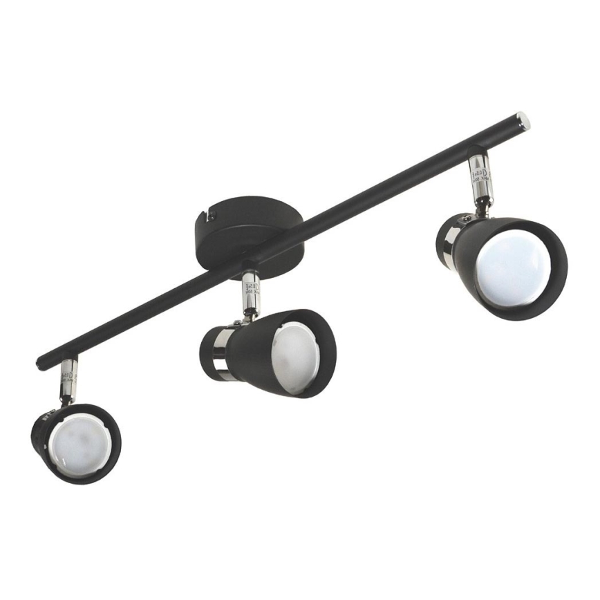 Spotlight DEZ 3xGU10/30W/230V svart