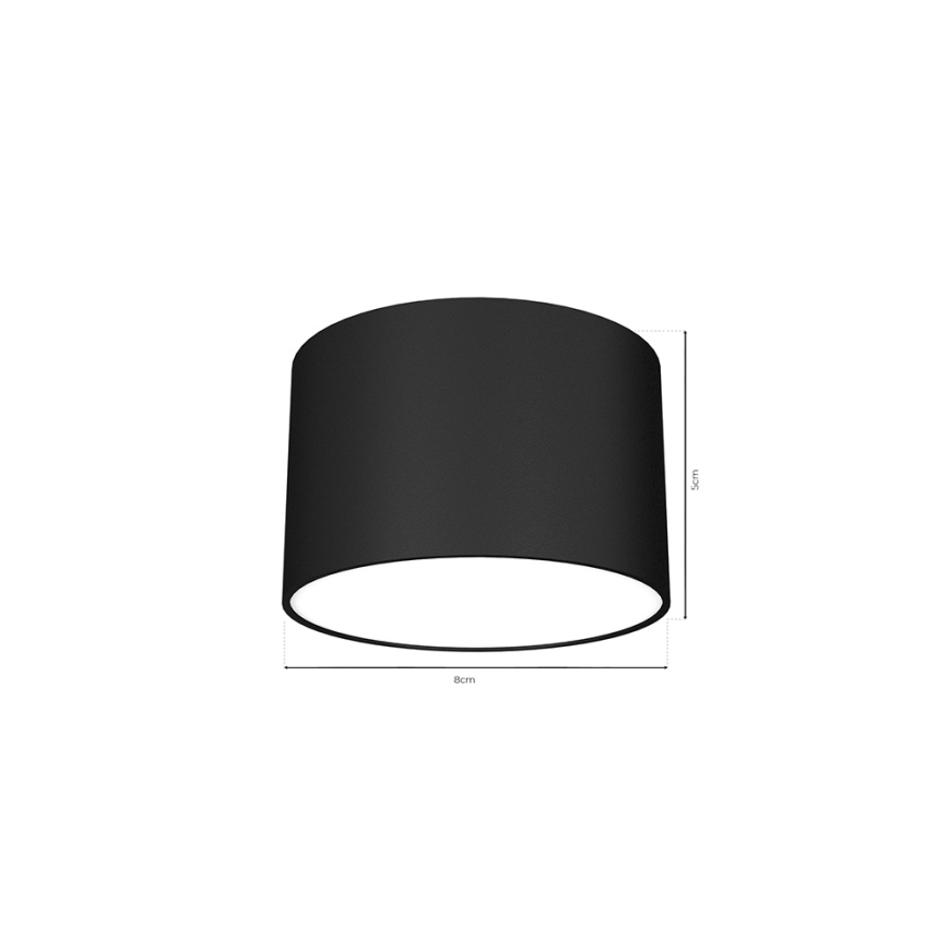Spotlight  DIXIE 1xGX53/11W/230V svart 
