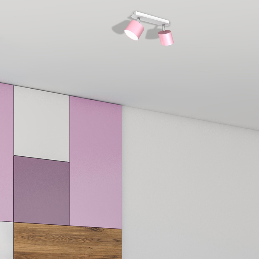 Spotlight  DIXIE 2xGX53/11W/230V rosa
