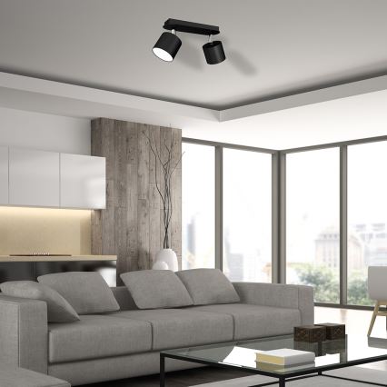 Spotlight  DIXIE 2xGX53/11W/230V svart