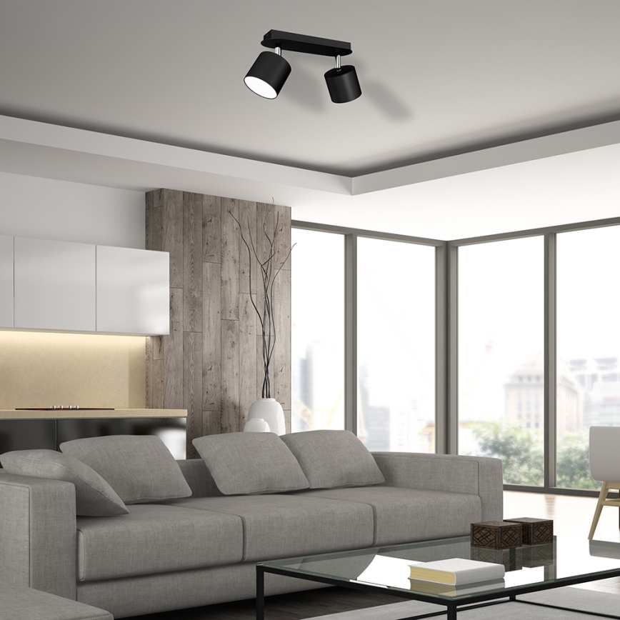 Spotlight  DIXIE 2xGX53/11W/230V svart