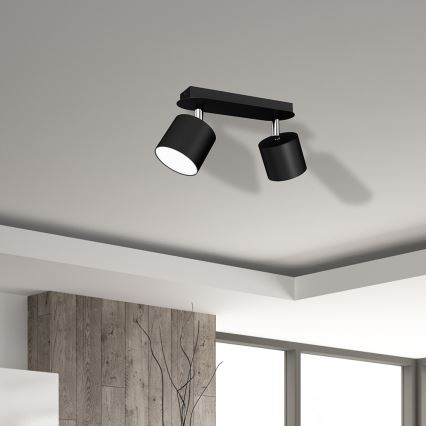 Spotlight  DIXIE 2xGX53/11W/230V svart