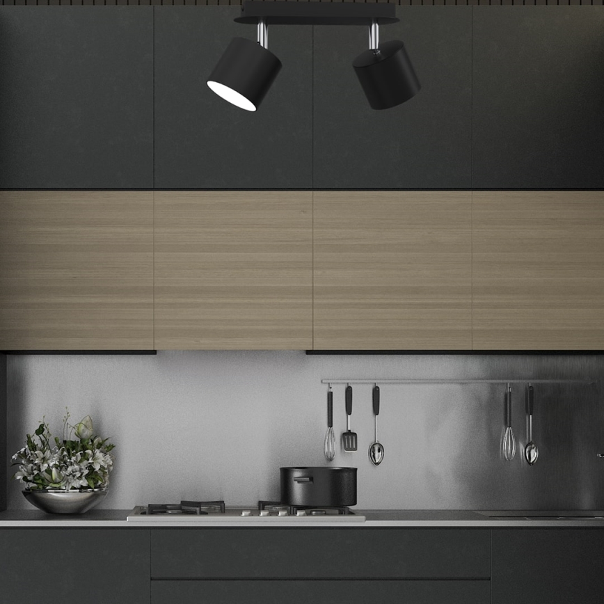 Spotlight  DIXIE 2xGX53/11W/230V svart