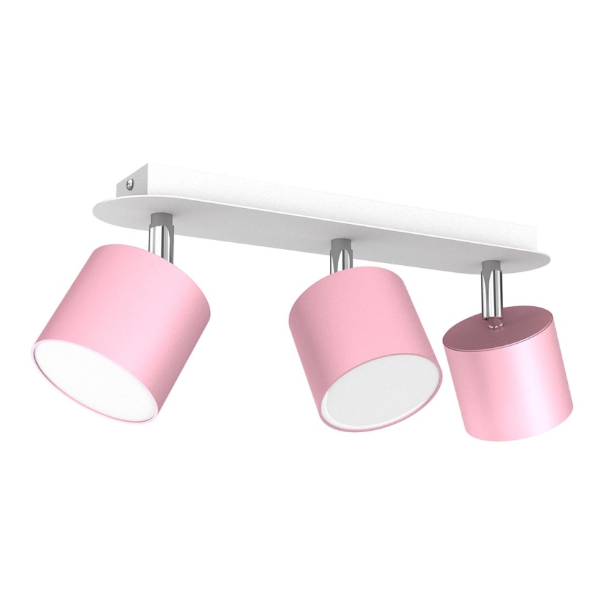 Spotlight  DIXIE 3xGX53/11W/230V rosa
