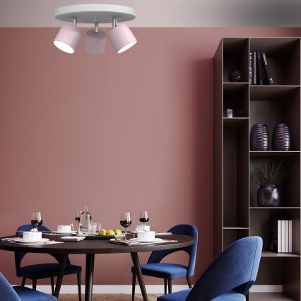 Spotlight  DIXIE 3xGX53/11W/230V rosa 