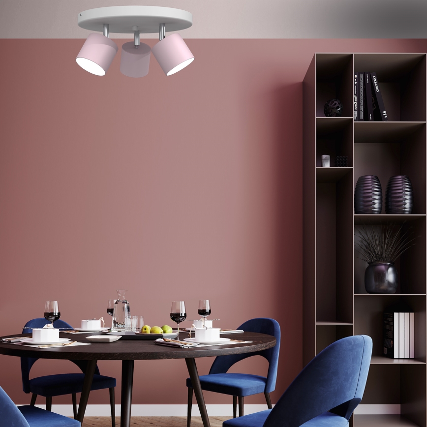 Spotlight  DIXIE 3xGX53/11W/230V rosa 
