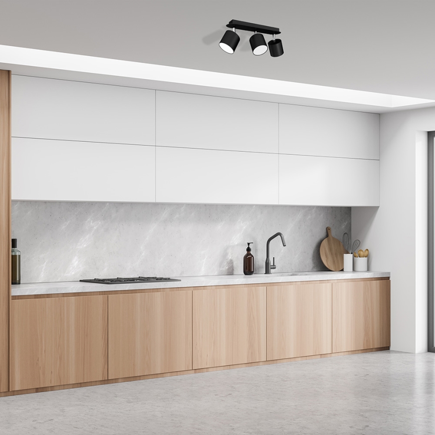 Spotlight  DIXIE 3xGX53/11W/230V svart