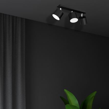 Spotlight  DIXIE 3xGX53/11W/230V svart