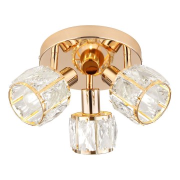 Spotlight DUBAI 3xE14/40W/230V diameter 36 cm Roséguld