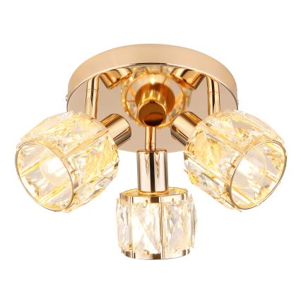 Spotlight DUBAI 3xE14/40W/230V diameter 36 cm Roséguld