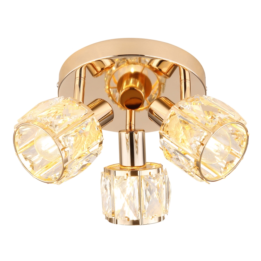 Spotlight DUBAI 3xE14/40W/230V diameter 36 cm Roséguld