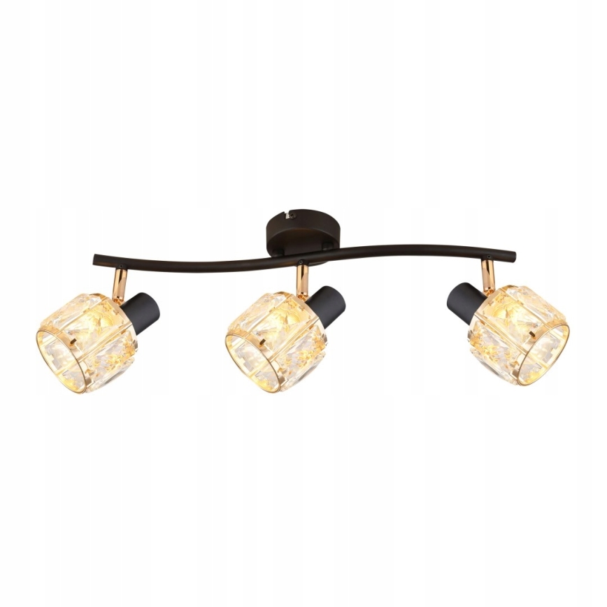 Spotlight DUBAI 3xE14/40W/230V svart/guld