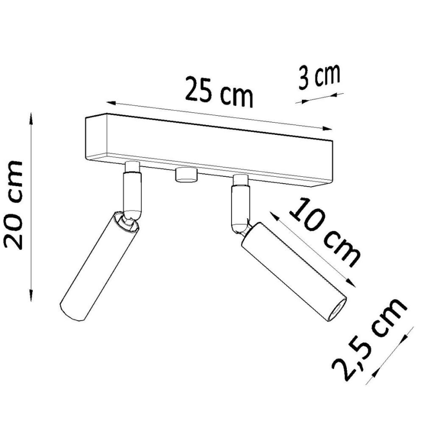 Spotlight EYETECH 2xG9/12W/230V svart