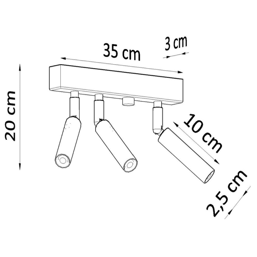 Spotlight EYETECH 3xG9/12W/230V svart