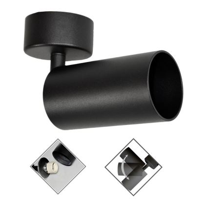 Spotlight FARGO 1xGU10/30W/230V svart