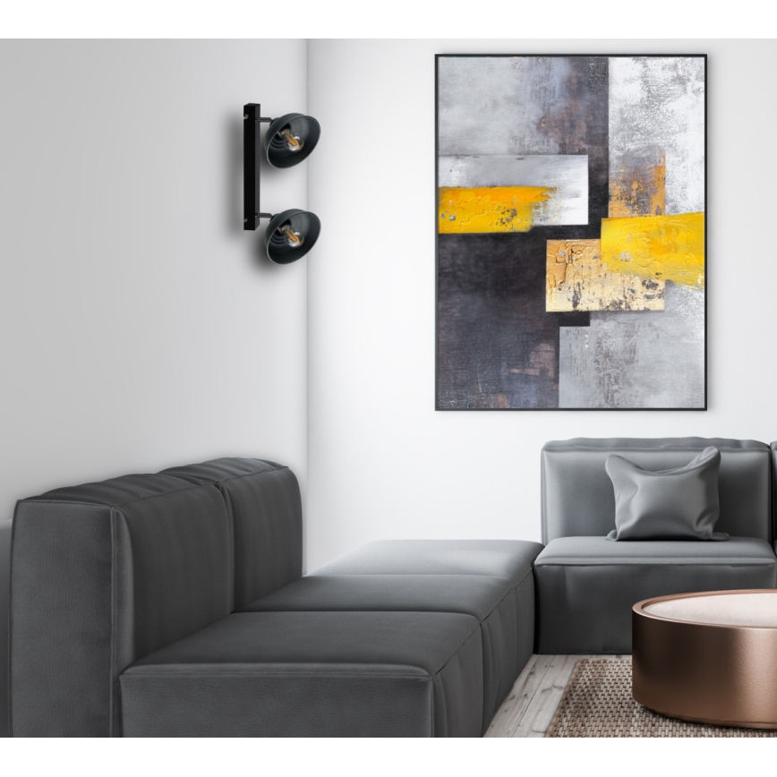 Spotlight FAUN 2xE27/60W/230V svart