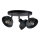 Spotlight FAUN 3xE27/60W/230V svart
