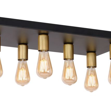 Spotlight FILO 11xE27/60W/230V svart/guld
