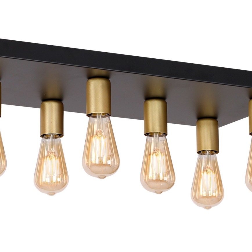 Spotlight FILO 11xE27/60W/230V svart/guld