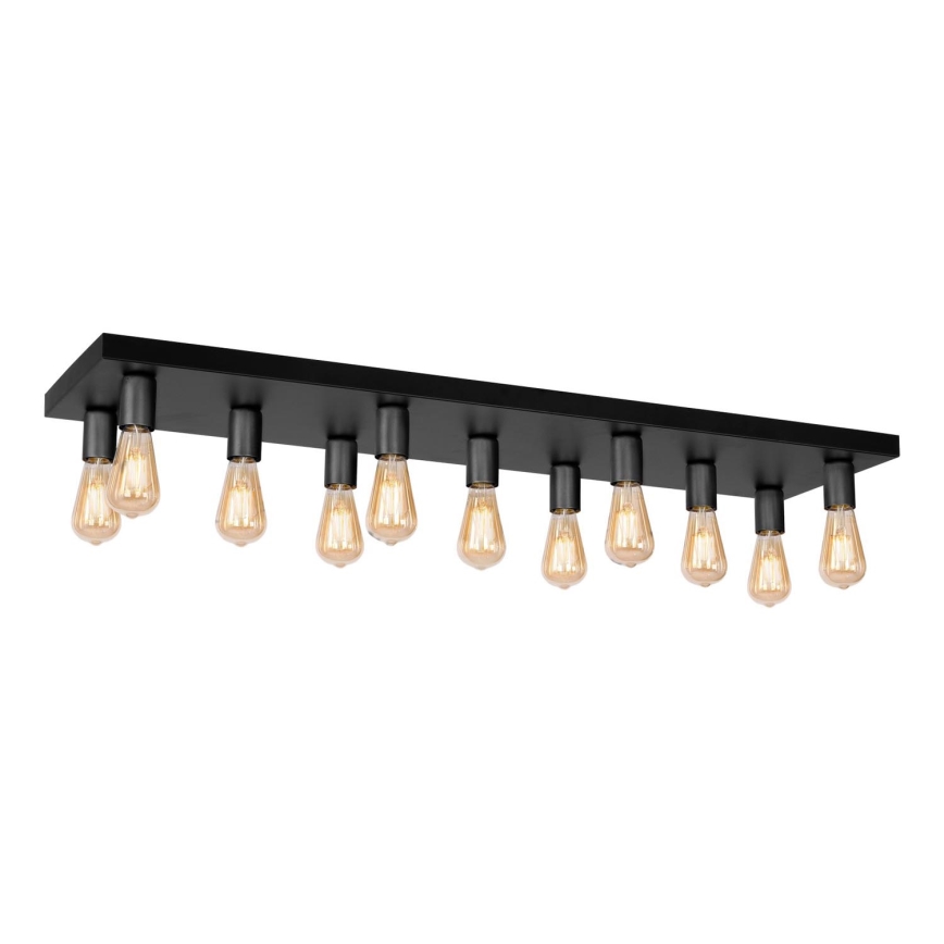 Spotlight FILO 11xE27/60W/230V svart
