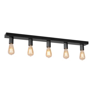 Spotlight FILO 5xE27/60W/230V svart