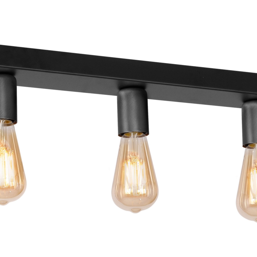 Spotlight FILO 5xE27/60W/230V svart