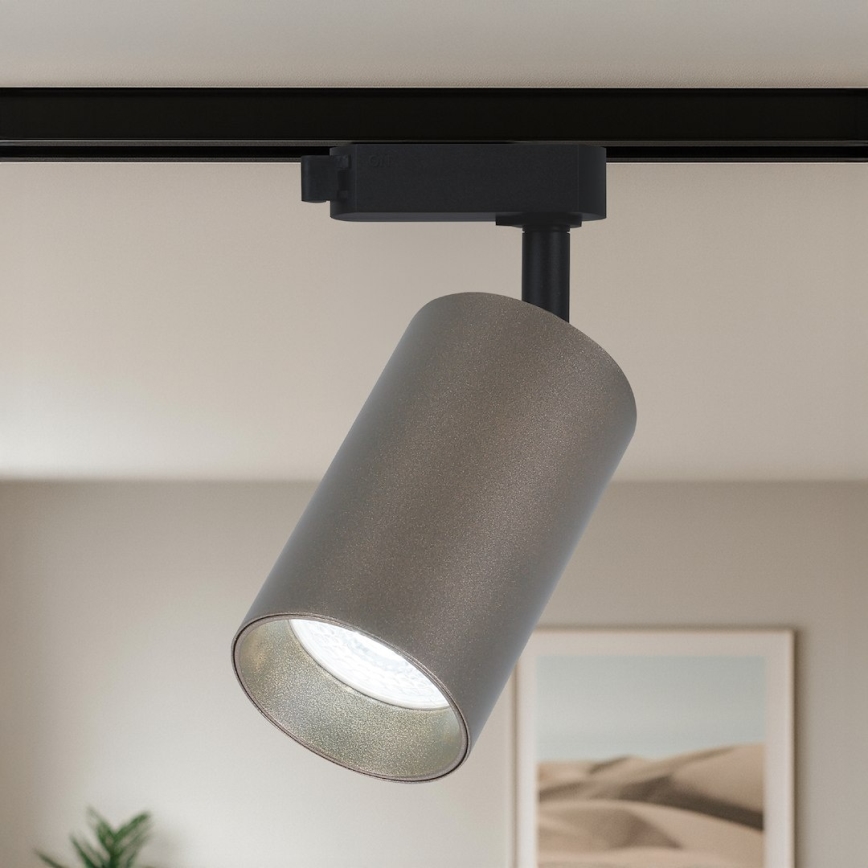 Spotlight för 1-fas skensystem PIPE 1xGU10/10W/230V brun