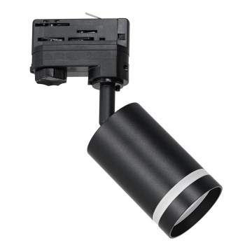 Spotlight för 3-fas skensystem PIPE 1xGU10/25W/230V svart