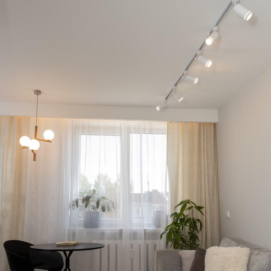 Spotlight för 1-fas skensystem JET RING 1xGU10/10W/230V vit