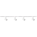 Spotlight för skensystem LYNX 4xGU10/10W/230V + 2 x 75 cm skensystem vit