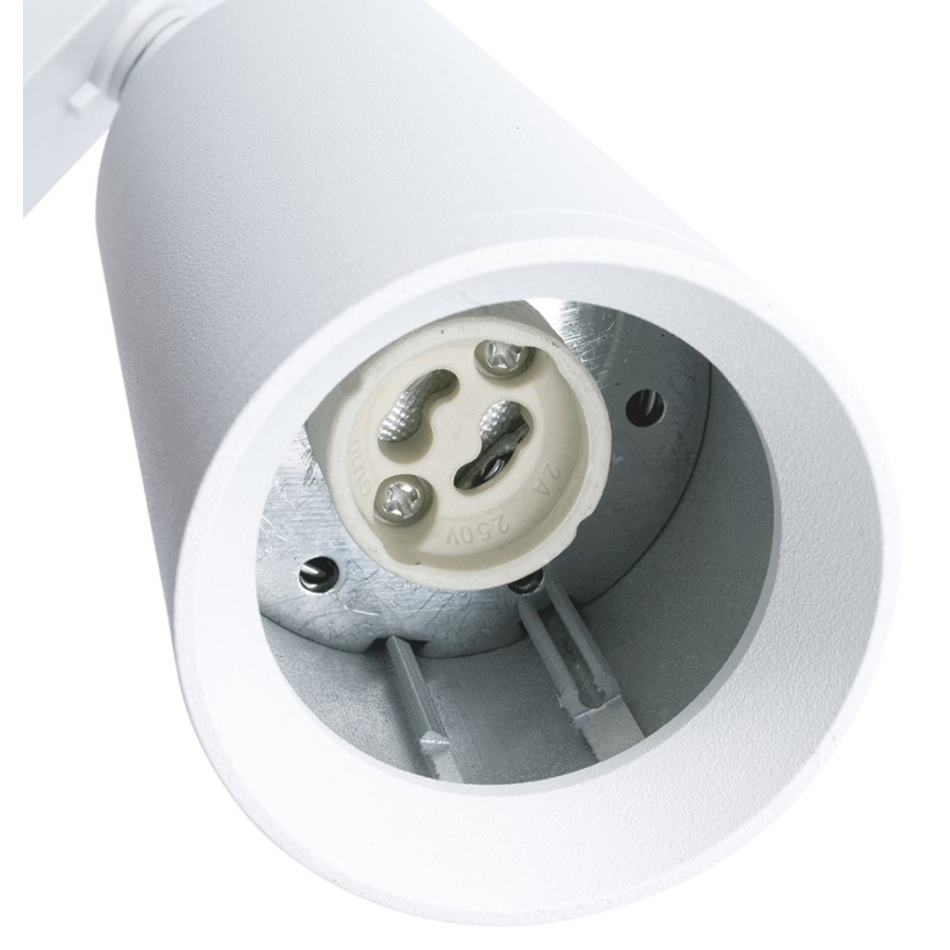 Spotlight för skensystem MICA 1xGU10/25W/230V 3-fas vit