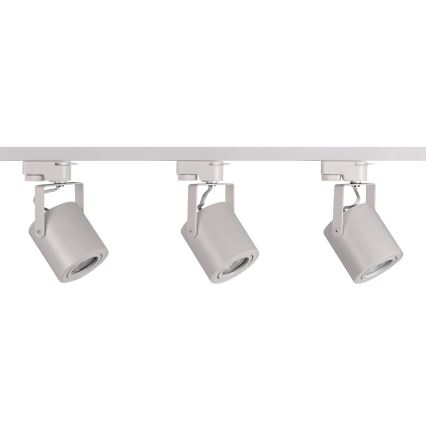 Spotlight för skensystem MINOR 3xGU10/10W/230V + 1 m skena system vit