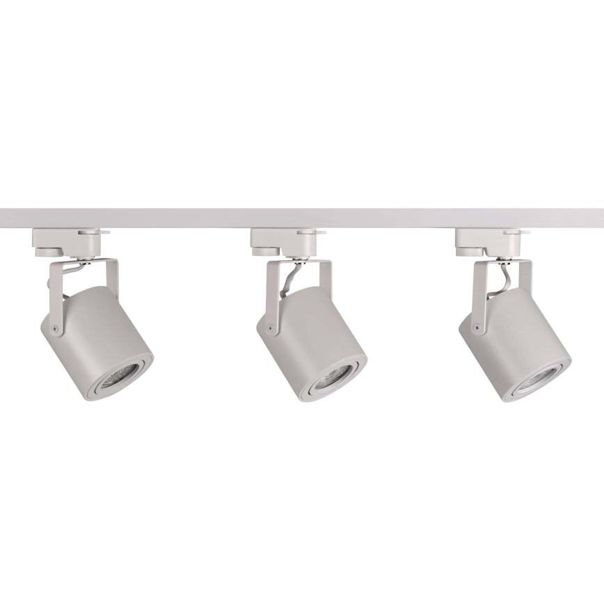 Spotlight för skensystem MINOR 3xGU10/10W/230V + 1 m skena system vit
