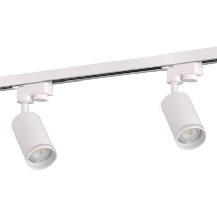 Spotlight för skensystem PARIS 3xGU10/10W/230V + 1 m skena system vit