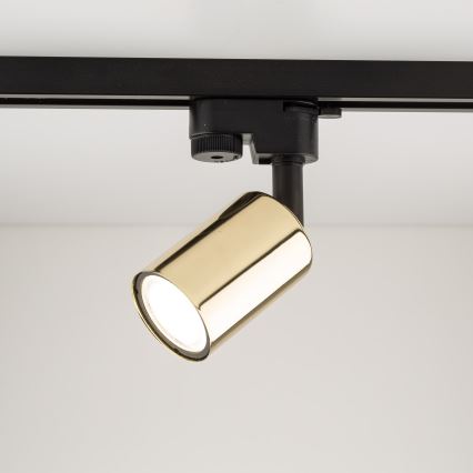Spotlight för skensystem TOP 1xGU10/10W/230V guld/svart