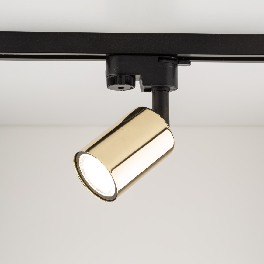 Spotlight för skensystem TOP 1xGU10/10W/230V guld/svart